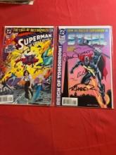Signed Superman and Steel Comics