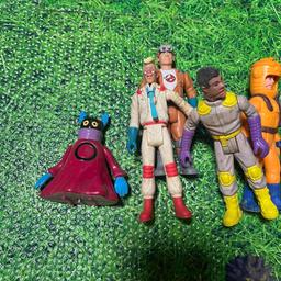 vintage 80s ghostbusters toys and he man toy