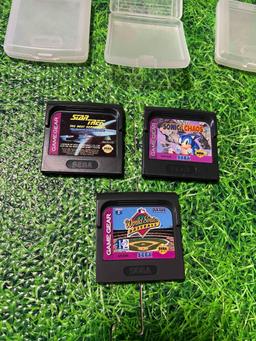 3 sega game gear games with cases