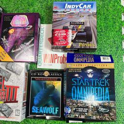 Vintage big boxes of floppy disc games