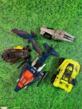 lot of vintage he man and gi joe toys