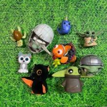 lot of disney toys and ornaments