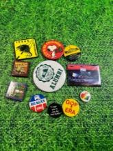 vintage button pins