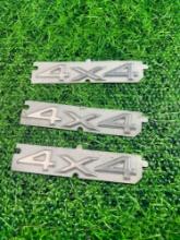 3 vintage deadstock jeep 4 x 4 emblems