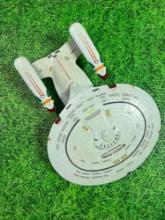 vintage 90s star trek ncc 1701 d ship toy