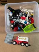 box of vintage legos