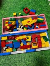 lot of larger piece legos
