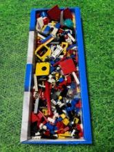 flat of vintage legos