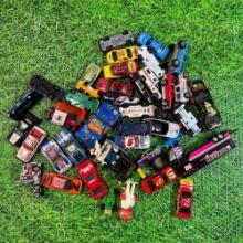 vintage lot of hot wheels cars and transformer