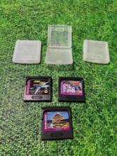 3 sega game gear games with cases