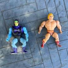 vintage 1981 82 Skelletor and He Man masters of the universe