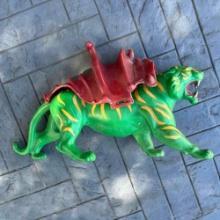 vintage he man toy battle cat 80s