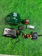 vintage toy story key chain, msu mug, walkman and more