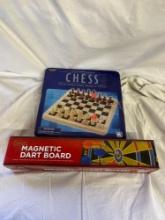 Chess and Magnetic Dart Board