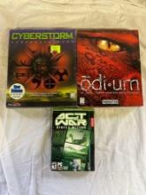 Cyberstorm 2, Odium, and Act Of War Computer Games