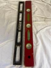 Vintage Dunlap and Stanley Levels