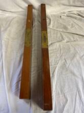 (2) Antique Stanley Levels