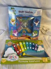 Baby Shark and Rainbow Xylophone Toys