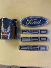 Ford Emblems and Harley Cup