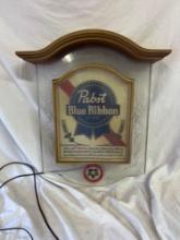 Vintage Pabst Blue Ribbon Bar Display Sign
