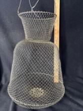 Vintage Inox Wire Fish Basket Made In France
