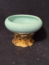Vintage Weeping Gold Jade Planter