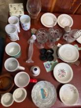 Assorted Plates, Mug & Households