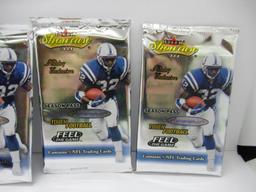 Fleer NFL Showcase 2000 Lot of Five Factory Sealed Packs from Store Closeout
