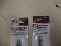 Large Lot of Grease Gun Flex Hoses