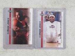 4 Card Lot of 2003-04 Upper Deck Lebron James Rookie Box Set Basketball Cards