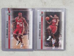 4 Card Lot of 2003-04 Upper Deck Lebron James Rookie Box Set Basketball Cards