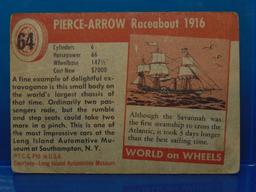 1953 Topps World On Wheels Card #64 Pierce Arrow