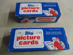 2 Boxes of 1990 Topps Football Picture Cards