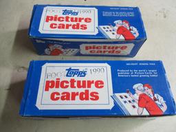 2 Boxes of 1990 Topps Football Picture Cards