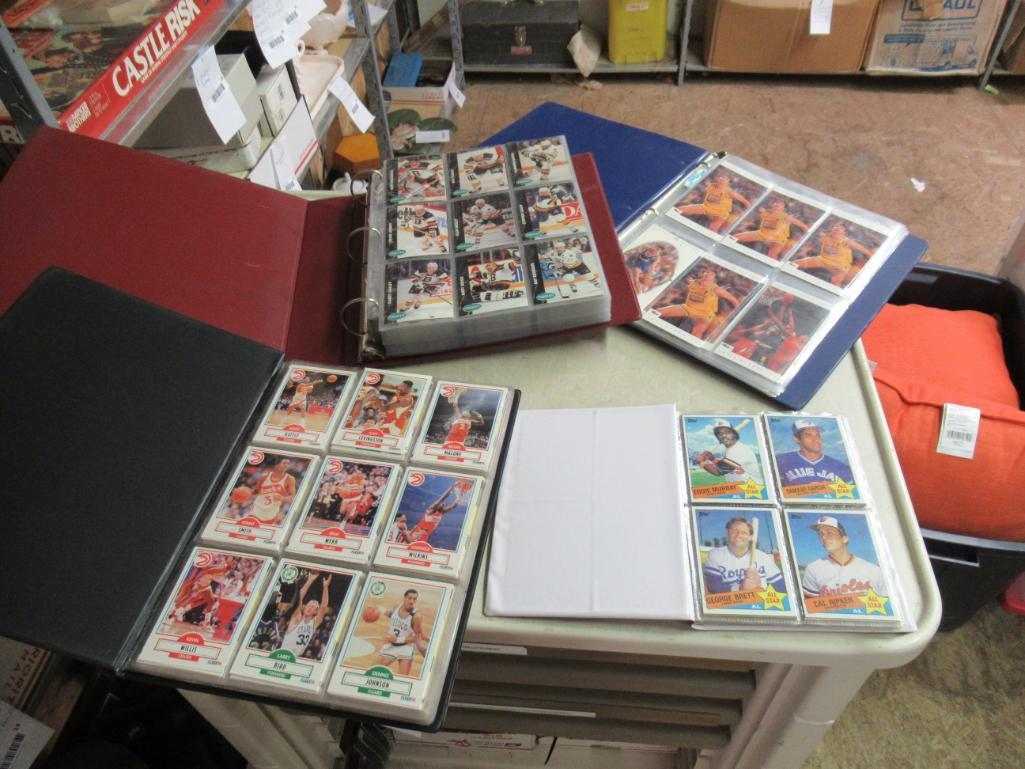4 Binders of Assorted Sports Cards