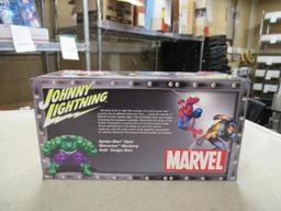 Johnny Lightning Marvel Cars - Hulk, Spiderman, Wolverine