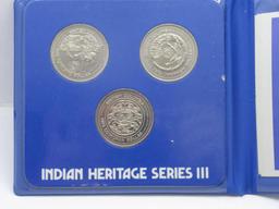 Canada The Indian Heritage Series 3 Dollar Display in Holders