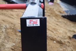 NEW  Kivel Skid Steer Hay Bale Spear Attachment