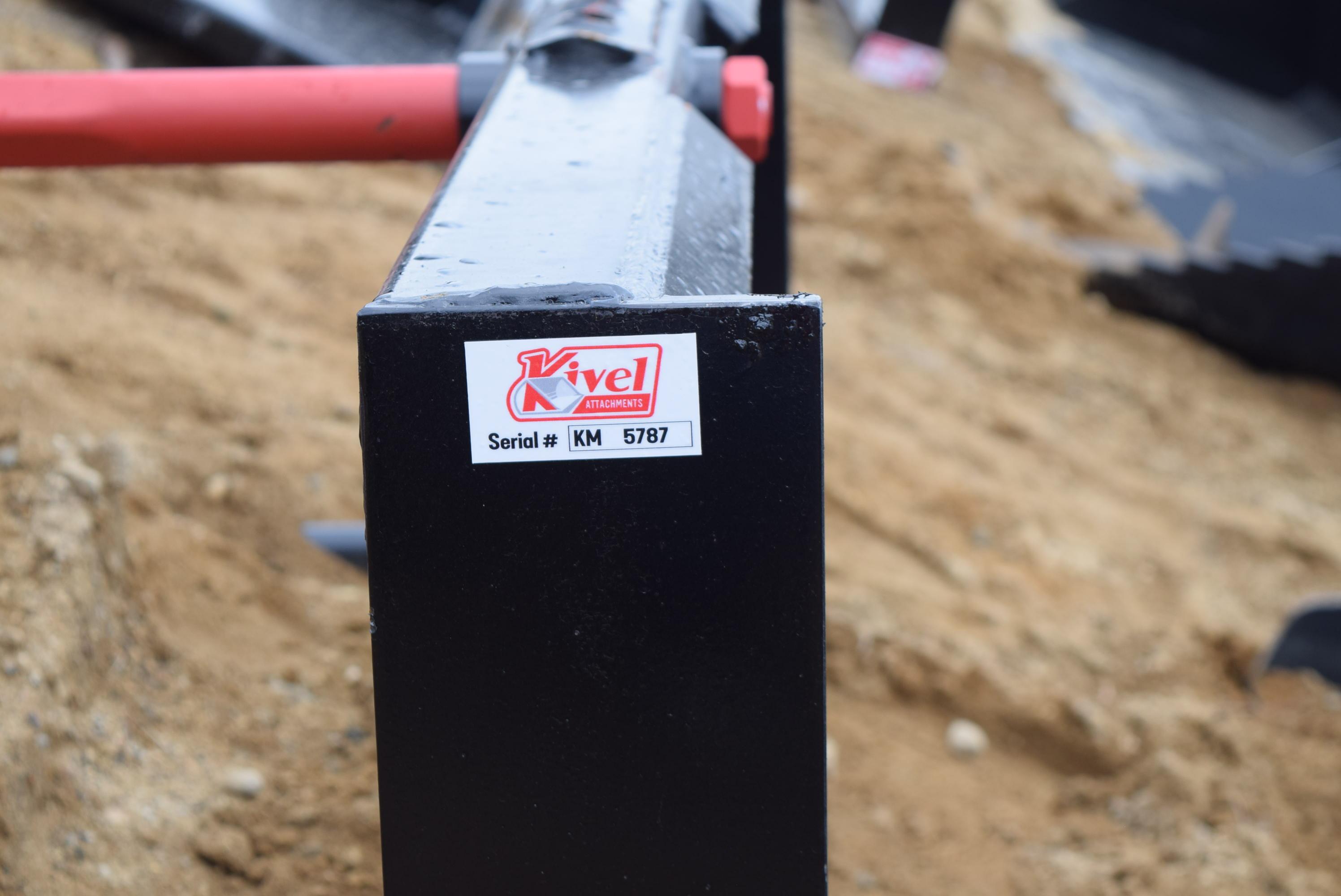NEW  Kivel Skid Steer Hay Bale Spear Attachment
