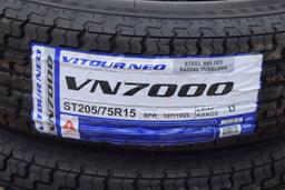 NEW Set of Four Tires ST205/75R15