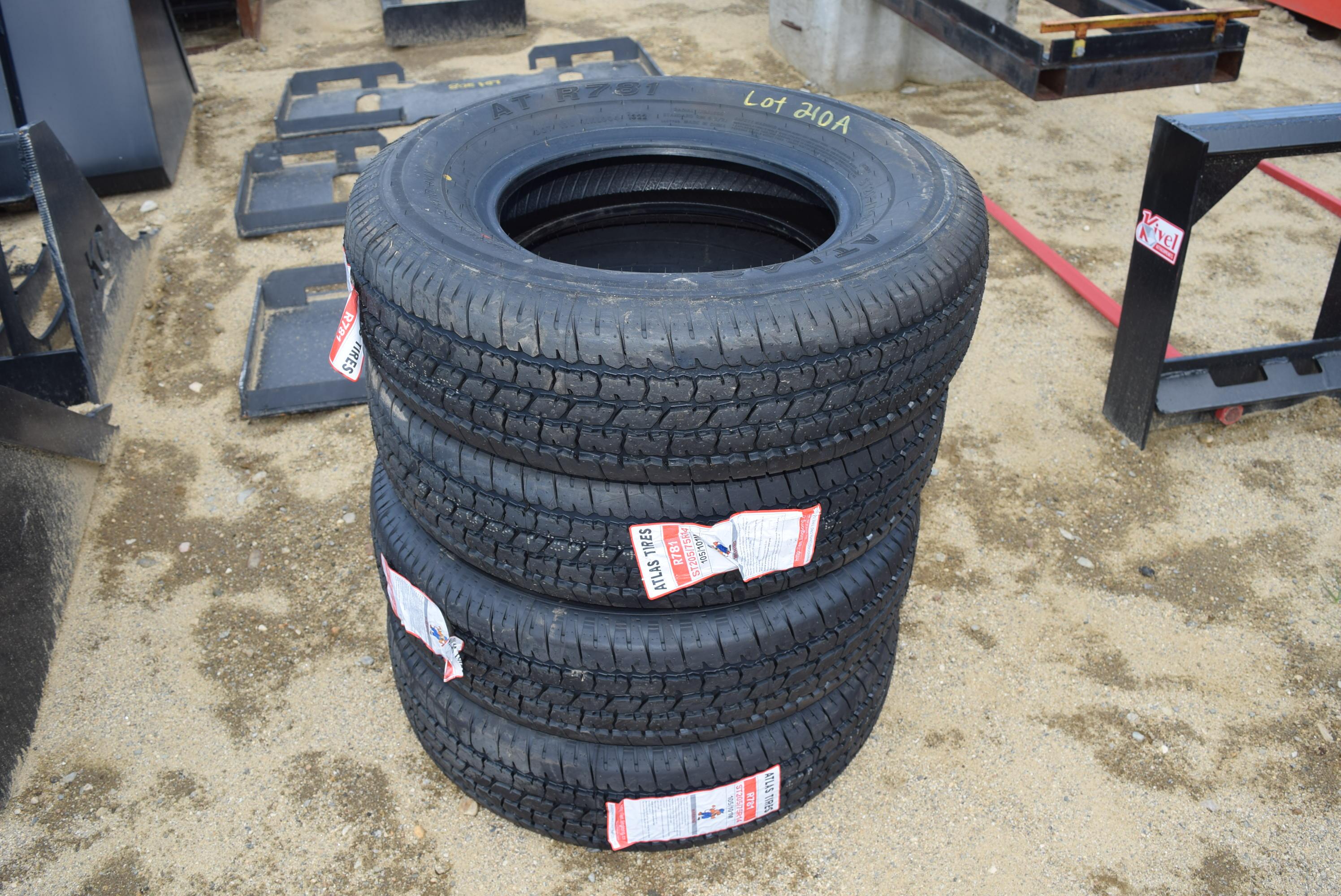 NEW Set of Four Tires ST205/75R14