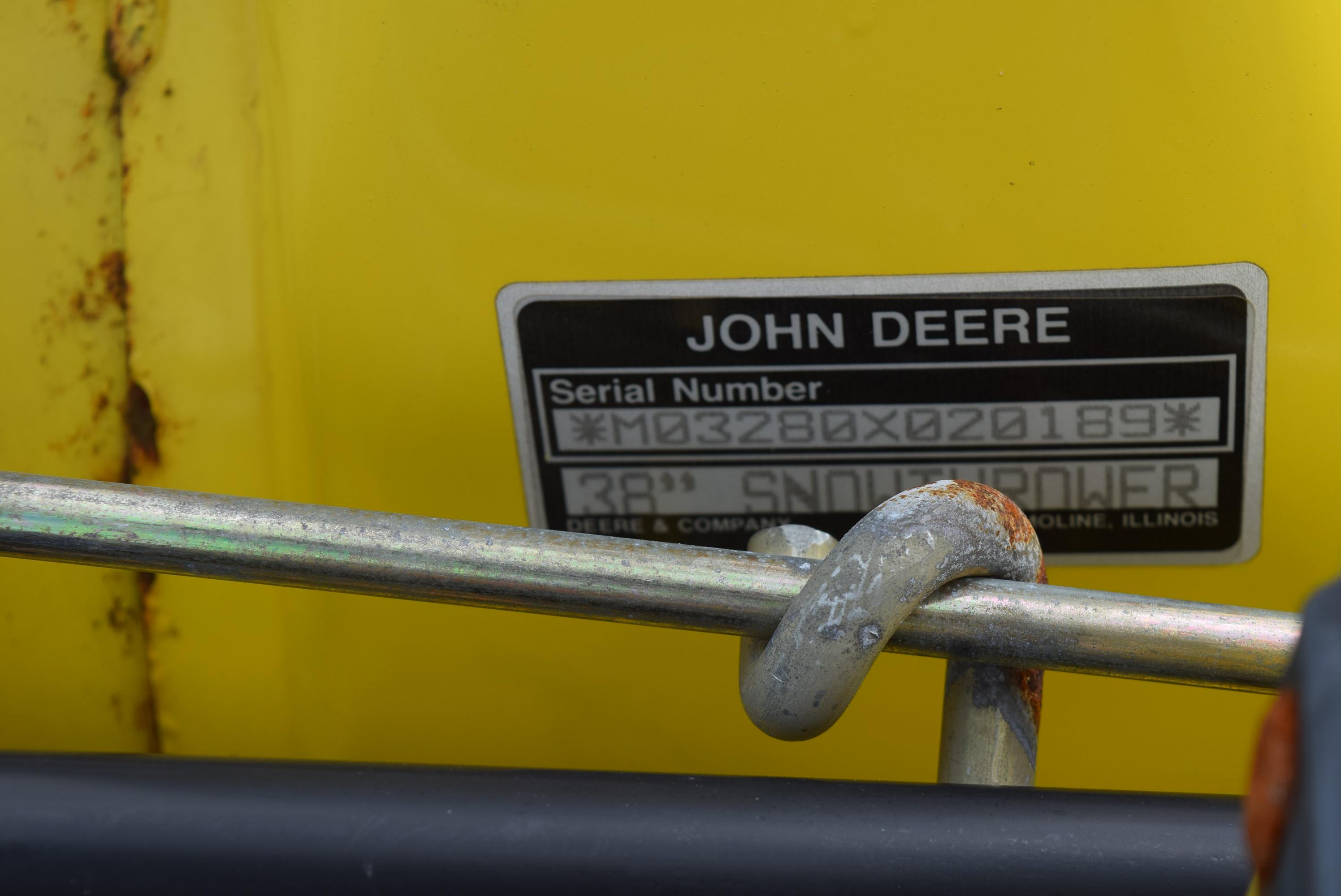NEW John Deere 38 Inch Snow Thrower Attachment