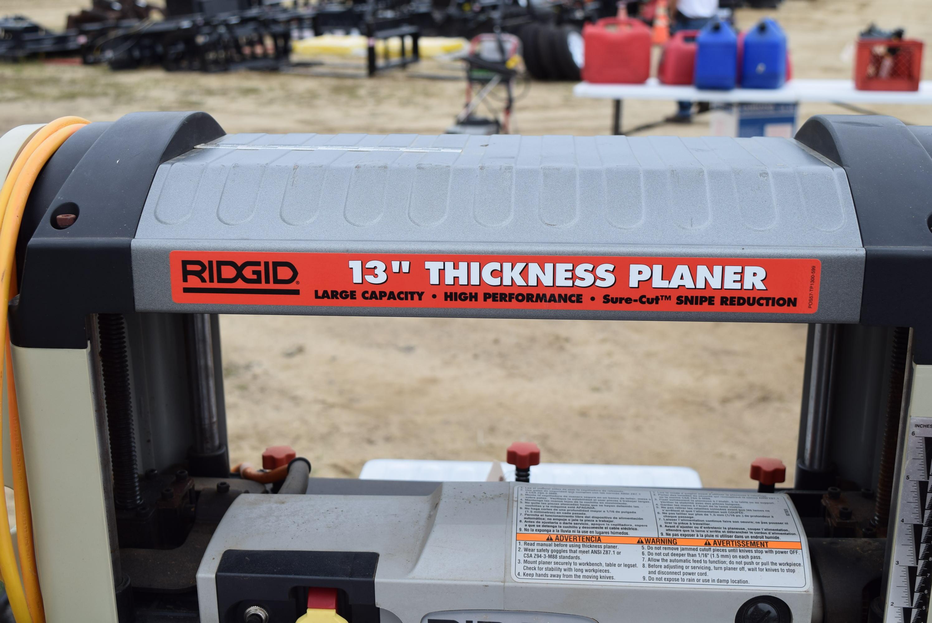 Ridgid 13 Inch Thickness Planer Model TP1300