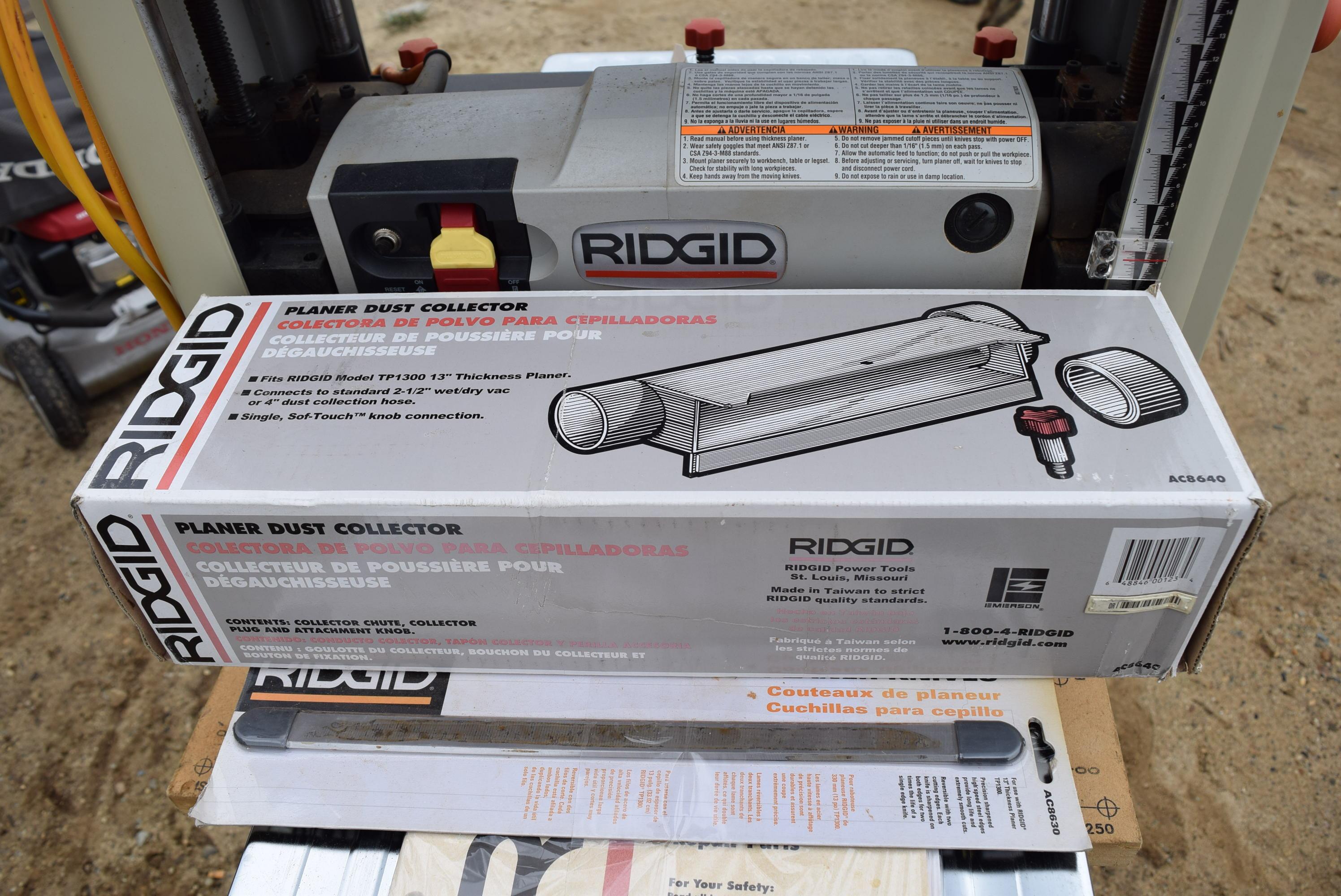 Ridgid 13 Inch Thickness Planer Model TP1300