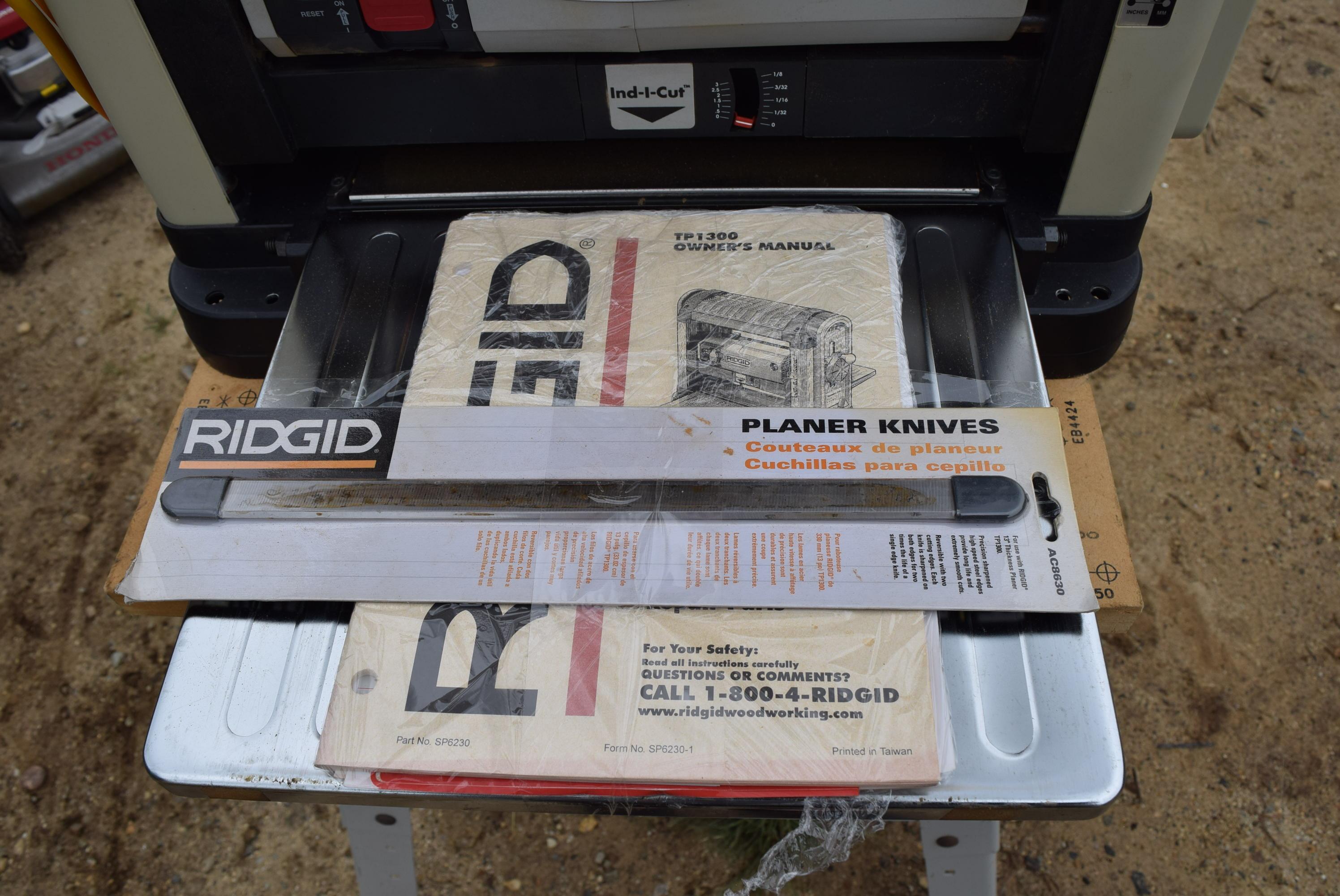Ridgid 13 Inch Thickness Planer Model TP1300