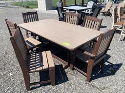 44?x72? table and chair set