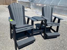 3 piece Poly chair set (Balcony set)