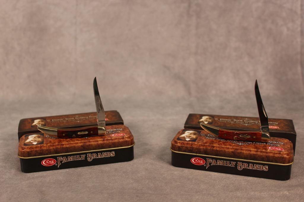 2- CASE XX C-PLATT AND SONS TINY TOOTHPICKS