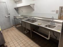 11FT STAINLESS STEEL W/3 TUBS