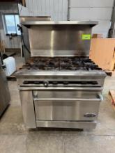 DCS 6 BURNER NATURAL GAS STOVE WORKING CONDITION